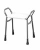 Shower Stool Adjustable Height made from lightweight aluminium